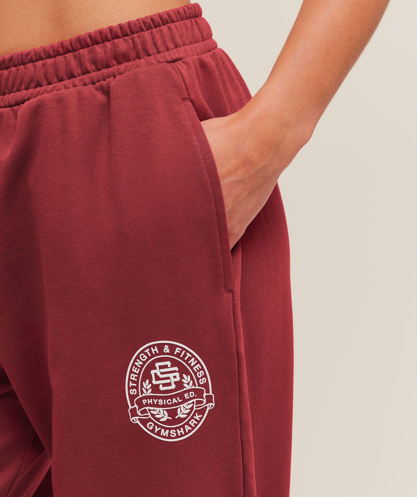 Strength and Fitness Crest Graphic Joggers - US 9360