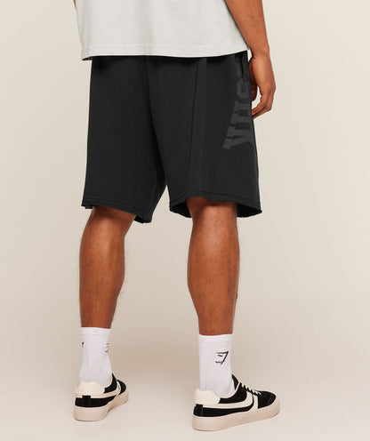 Accent Graphic Sweat Shorts - US 8610
