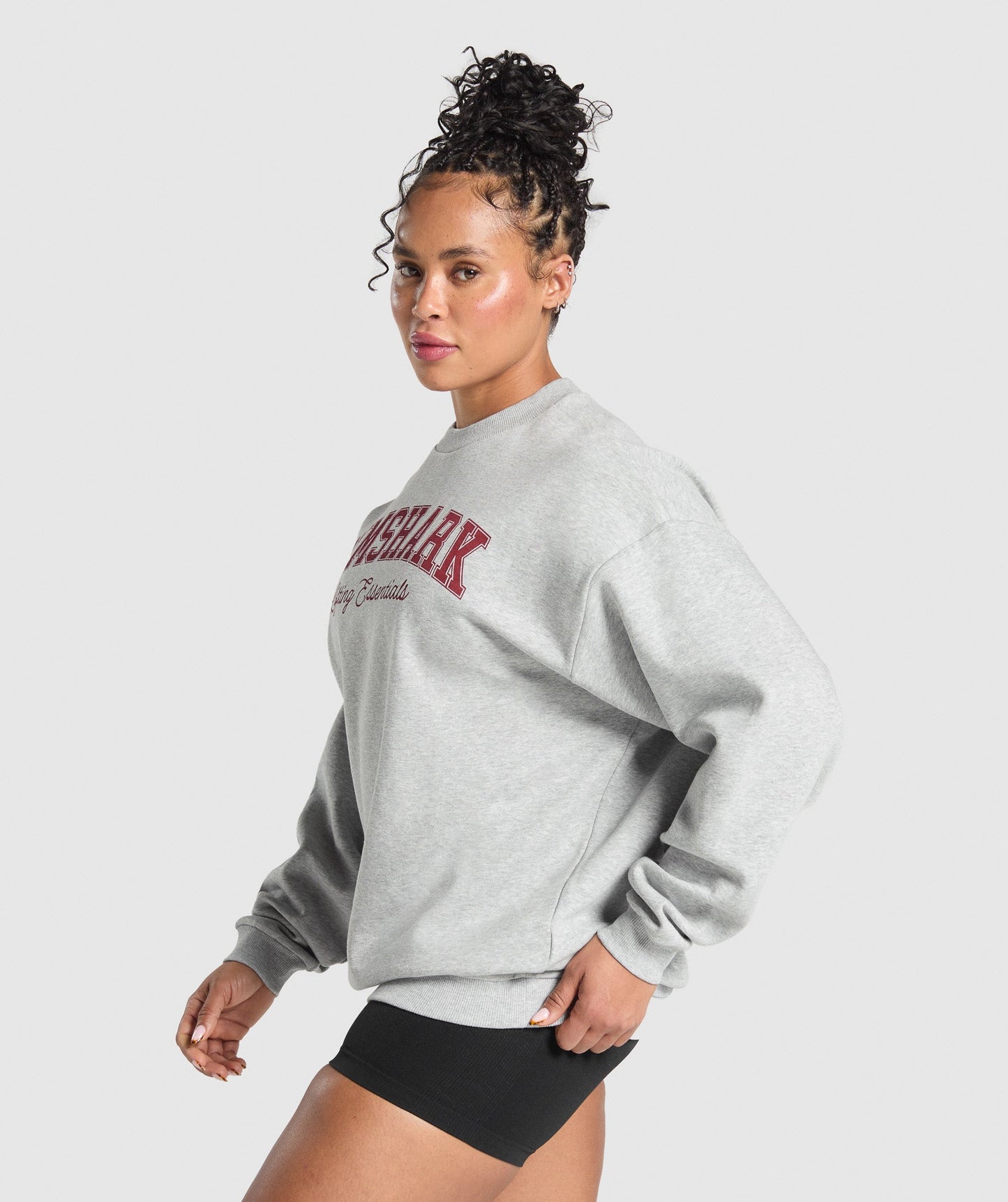 Lifting Essentials Graphic Brushed Oversized Sweatshirt - US 3776