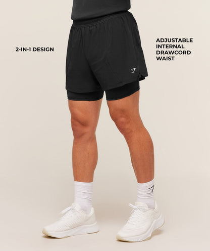 Running 4\" 2in1 Shorts - US 1358