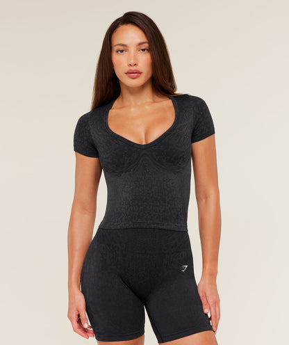 Adapt Animal X Whitney Short Sleeve Top - US 1819