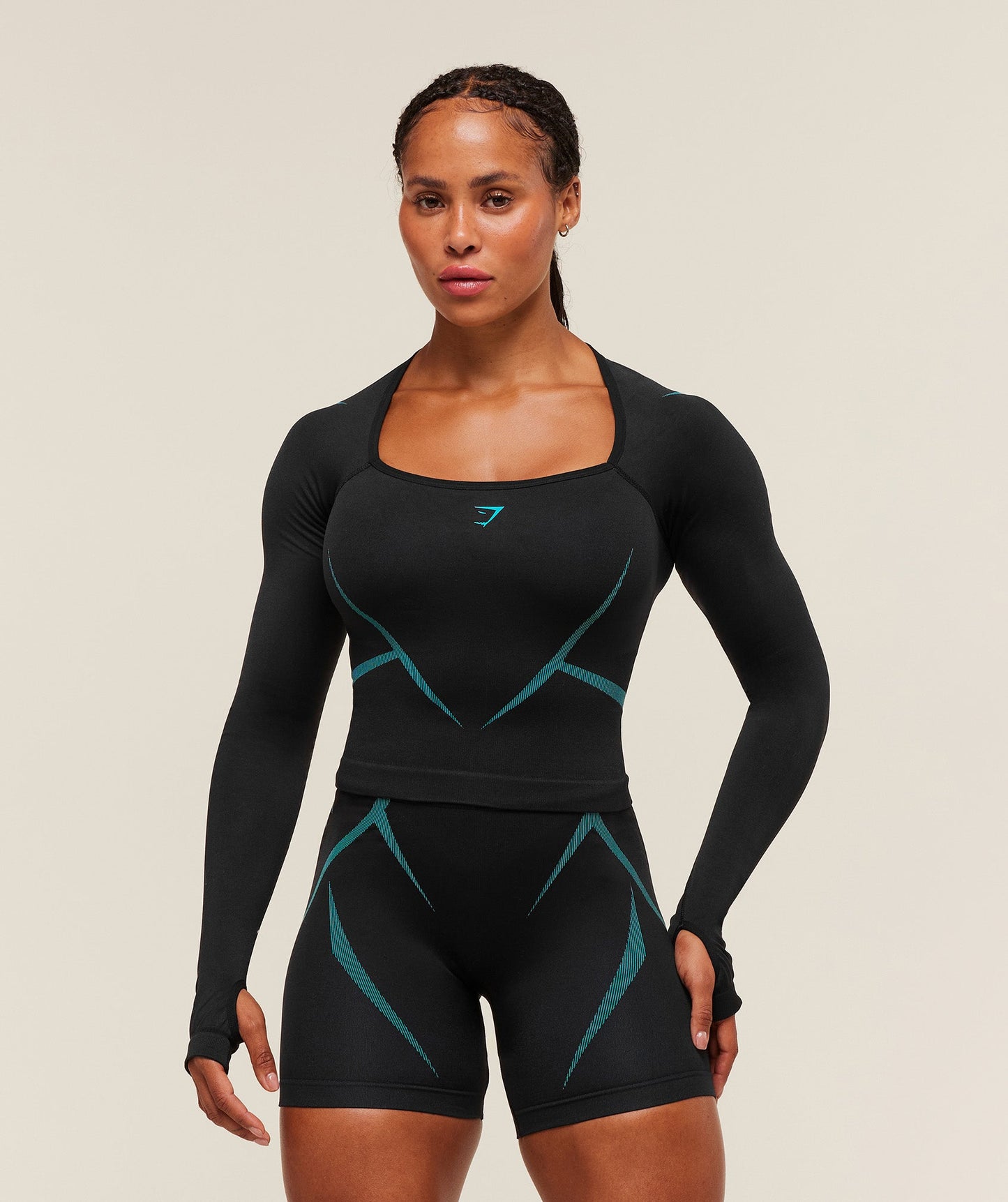 Apex Lift Seamless Long Sleeve Crop Top - US 5834