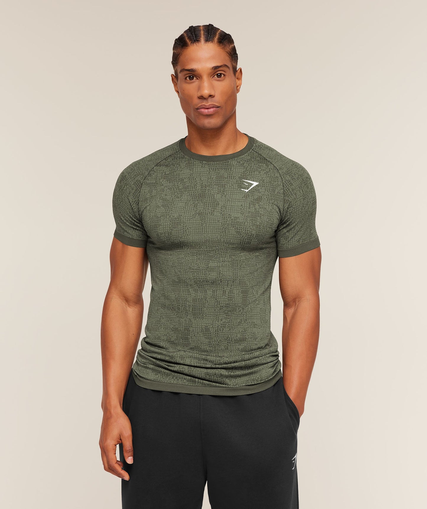 Geo Seamless Grid T-Shirt - US 5751