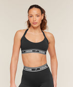 Light Support Halter Neck Logo Sports Bra - US 6487