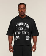Graphic Mesh Oversized T-Shirt - US 8761